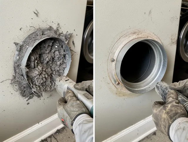 Professional clogged vent cleaning by Tamiami Dryer Vent Cleaning in Tamiami