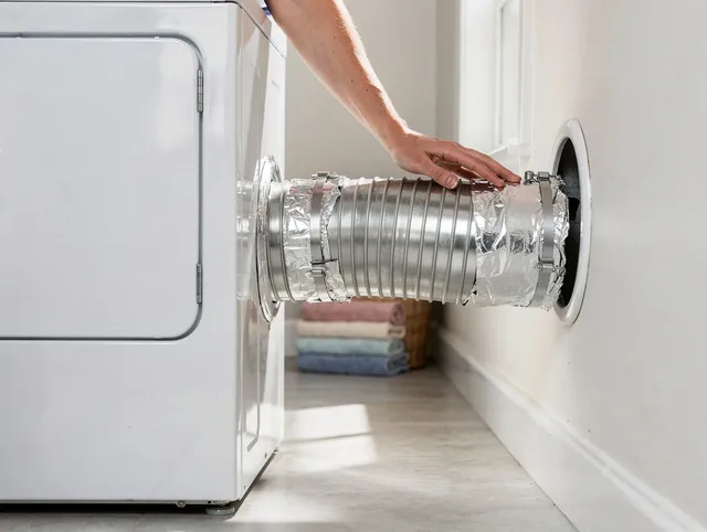 Professional dryer vent hose installation by Tamiami Dryer Vent Cleaning in Tamiami